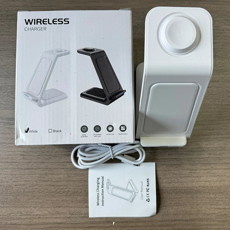 3-in-1 Wireless Charger 30W Fast Charging Station