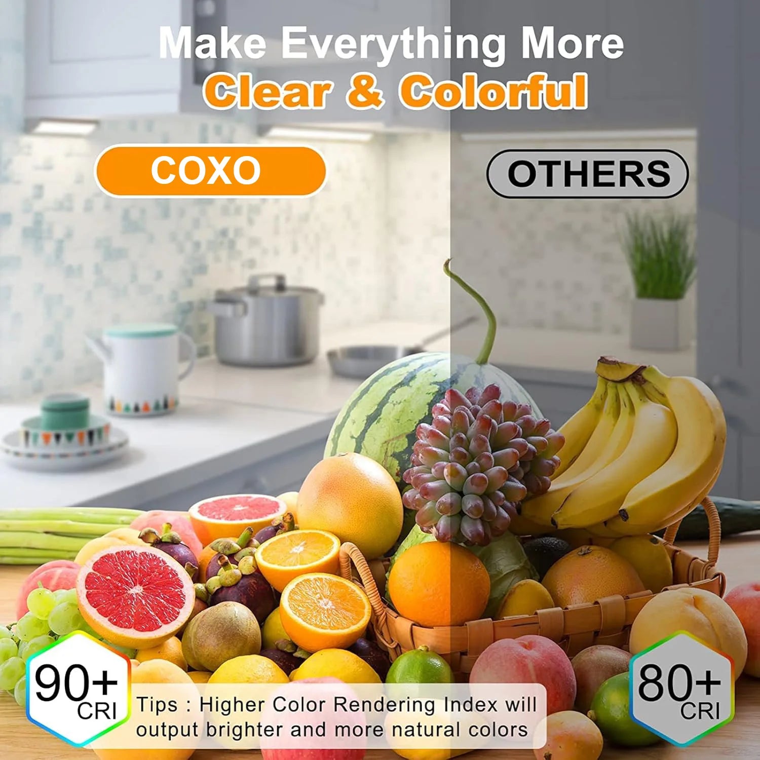 Linear Dimmable 24V 12V COB LED Strip Light 528LEDs/m High Density Flexible LED Ribbon Tape Ra90+ 3000K 4000K 6500K LED Lighting