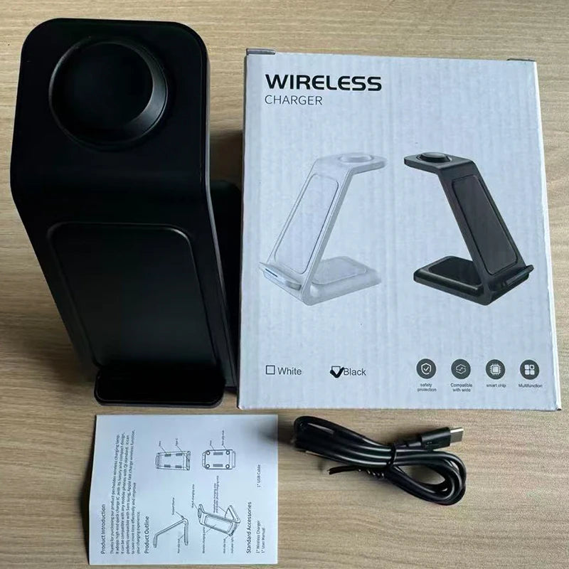 3-in-1 Wireless Charger 30W Fast Charging Station
